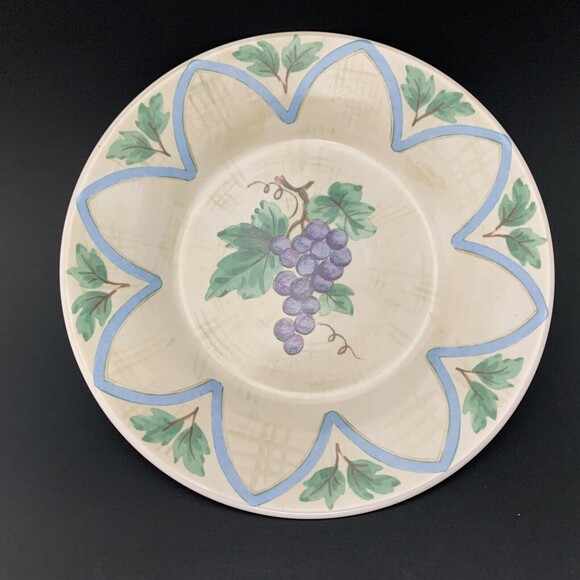 Pfaltzgraff Merlot Salad Plate Grapes Perennials Grapevine Multi-color 8 3/8" - Picture 2 of 4